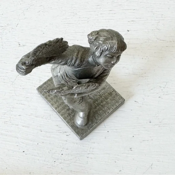 Vintage Chinese Fan Dancer Selangor Pewter - Picture 3 of 11